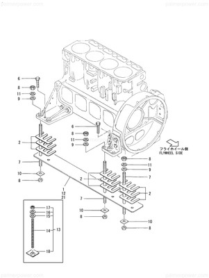 Order YANMAR 126438-08130 Plate