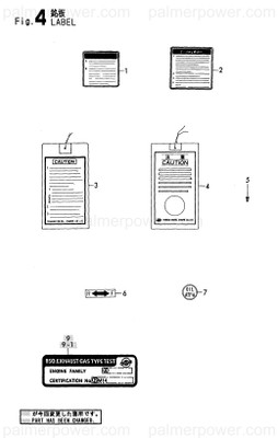 Order YANMAR 129170-07501 Label