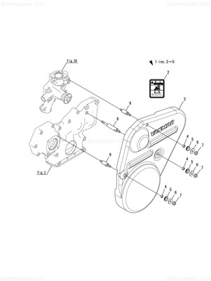 Order YANMAR 129671-77411 Bolt,Belt Cover