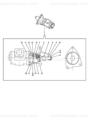 Order YANMAR 44100-563620 Gear