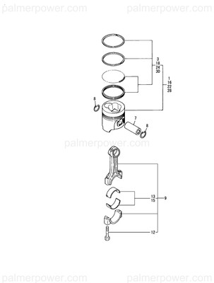 Order YANMAR 129693-22950 Ring Set, 0.25 Os