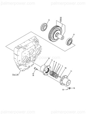 Order YANMAR 177512-03740 Shaft Assy, Z=64L