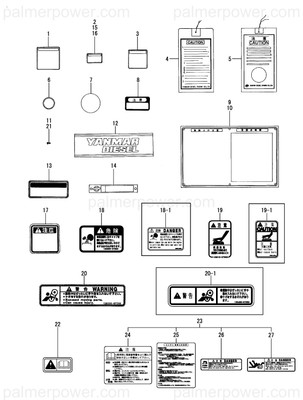 Order YANMAR 120146-07300 Label, Valve Adjust