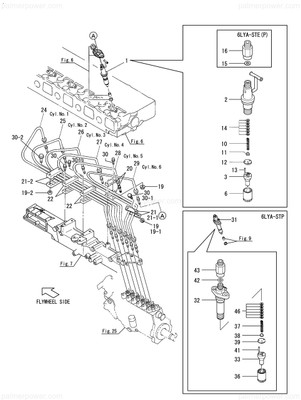Order YANMAR 119573-59710 Pipe Assy, Injection