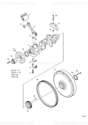 Order YANMAR 165000-28630 Damper, Crankshaft