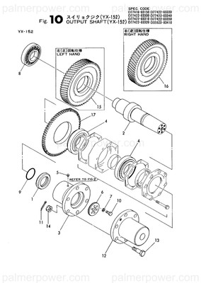 Order YANMAR 177416-03880 Gear, Output Z=79