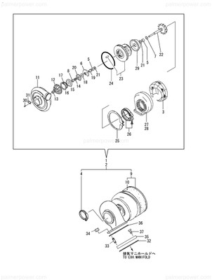 Order YANMAR X4913430100 Shaft & T/W Assy