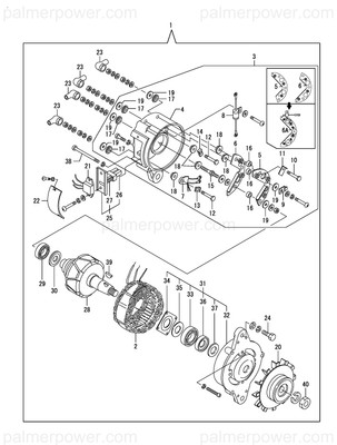 Order YANMAR X198010300 Pulley Assy