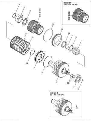Order YANMAR 177514-03951 Pinion Assy, Z=34 Xr