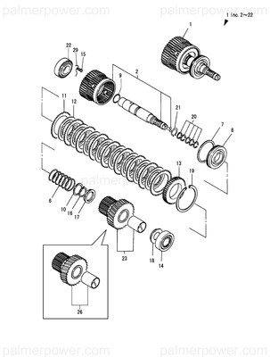 Order YANMAR 177411-03510 Pinion Assy, I=2.08