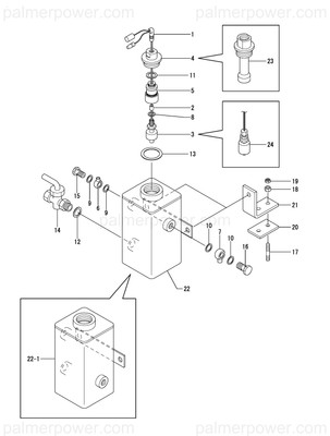 Order YANMAR 43230-561222 Tank, Overflow