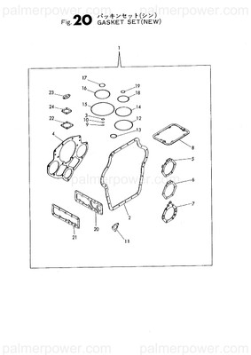Order YANMAR 177101-02161 Gasket, Cover