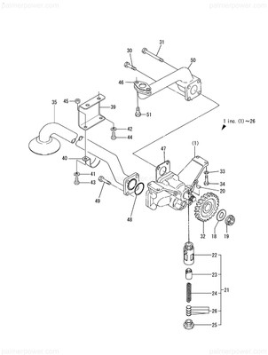 Order YANMAR 126640-32040 Gear, Pump
