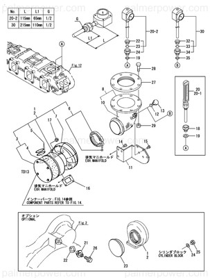 Order YANMAR 126683-18400 Bend, Turbine Outlet