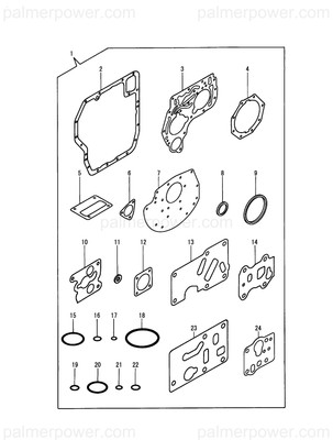 Order YANMAR 177055-04261 Gasket, Plate