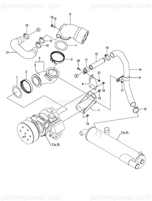 Order YANMAR 119581-49960 Hose, Riser