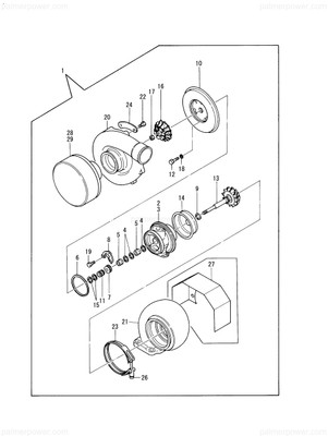 Order YANMAR X4411941 Shaft Wheel