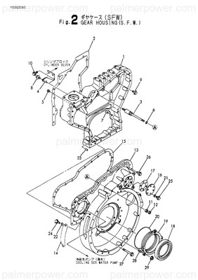 Order YANMAR 128633-01602 Housing, Flywheel