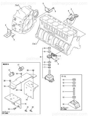 Order YANMAR 119575-08201 Foot, Mounting
