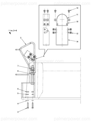 Order YANMAR 15T707-20270 Camera Bracket Assy