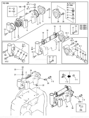 Order YANMAR 177066-04640 Cover Assy,B
