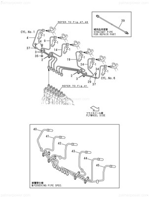 Order YANMAR 126613-59870 Pipe, Injection