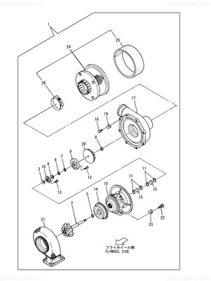 Order YANMAR XNH293100 Bearing Housing