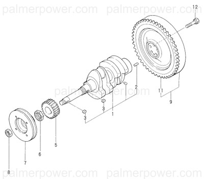 Order YANMAR 128275-21591 Flywheel Assy