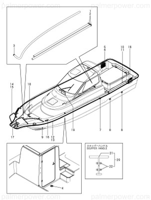 Order YANMAR 15A335-37010 Pulpit,Bow P