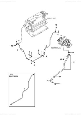 Order YANMAR 120640-00250 Support, Hose 1412