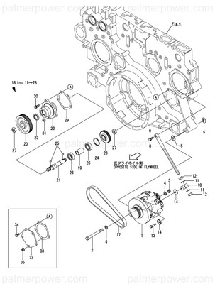 Order YANMAR 148661-77410 V-Pulley,Generator