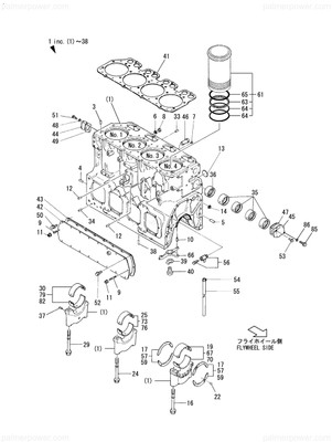 Order YANMAR 726433-01851 Liner Assy, Cylinder