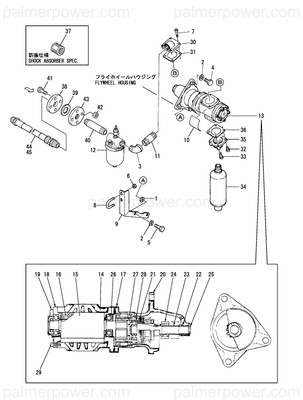 Order YANMAR 44100-563051 Starter Assy, Air