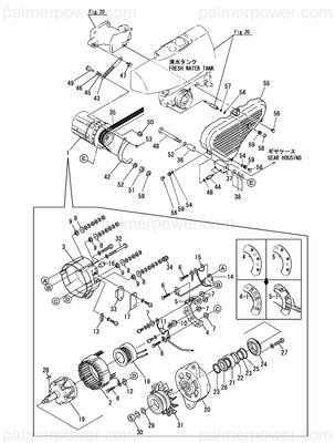 Order YANMAR 127690-77460 Cover, V-Belt