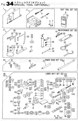 Order YANMAR 196640-92110 Tool, Berg Remove A