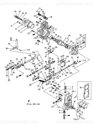 Order YANMAR 135210-61420 Lever, Control