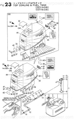 Order YANMAR 196640-12100 Cowling Assy, Top