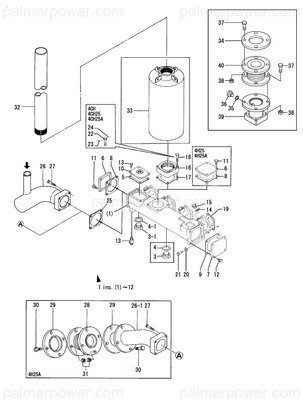 Order YANMAR 127420-13350 Silencer