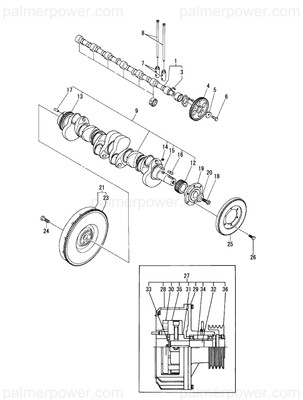 Order YANMAR XT38M10381A Shaft