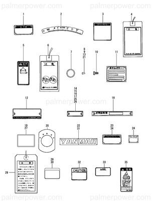Order YANMAR 126659-07100 Label, Valve Adjust