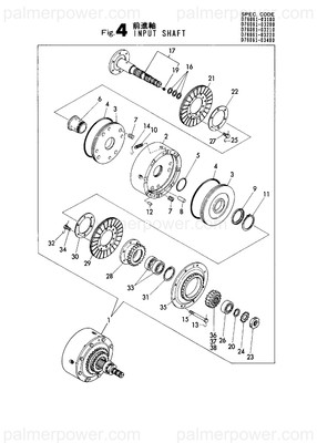 Order YANMAR 176061-03360 Pinion, Z=18