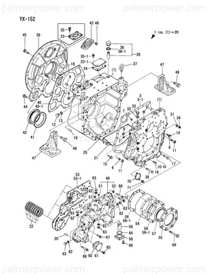 Order YANMAR 177422-02050 Flange, Mounting
