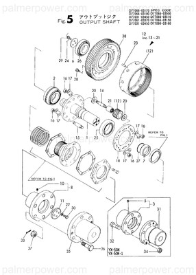 Order YANMAR 177066-03690 Gear, Output Z=102