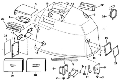EVINRUDE-JOHNSON 210917 Plate, Front & Rear EVINRUDE-JOHNSON 210917 Plate, Front & Rear