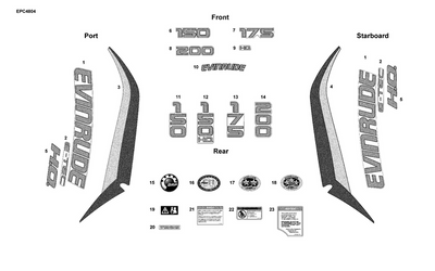 EVINRUDE-JOHNSON 216862 175  Front | Swift Silver