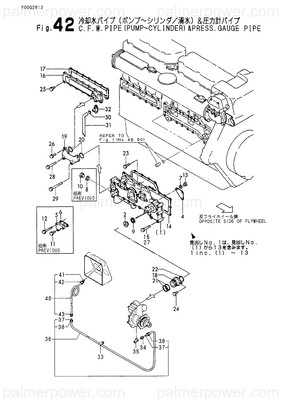 Order YANMAR 43714-551640 Pipe Assy, Pressure