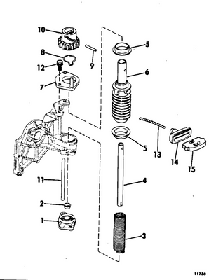EVINRUDE-JOHNSON 311257 Retainer, Spring