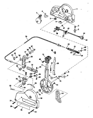 EVINRUDE-JOHNSON 384608 Housing & Pin, Left Half