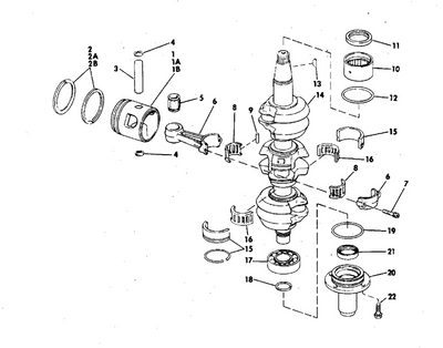 EVINRUDE-JOHNSON 386251 Piston & Pin Assy, Std