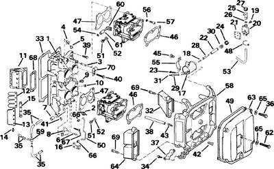 EVINRUDE-JOHNSON 397075 Intake Manifold Assy EVINRUDE-JOHNSON 397075 Intake Manifold Assy